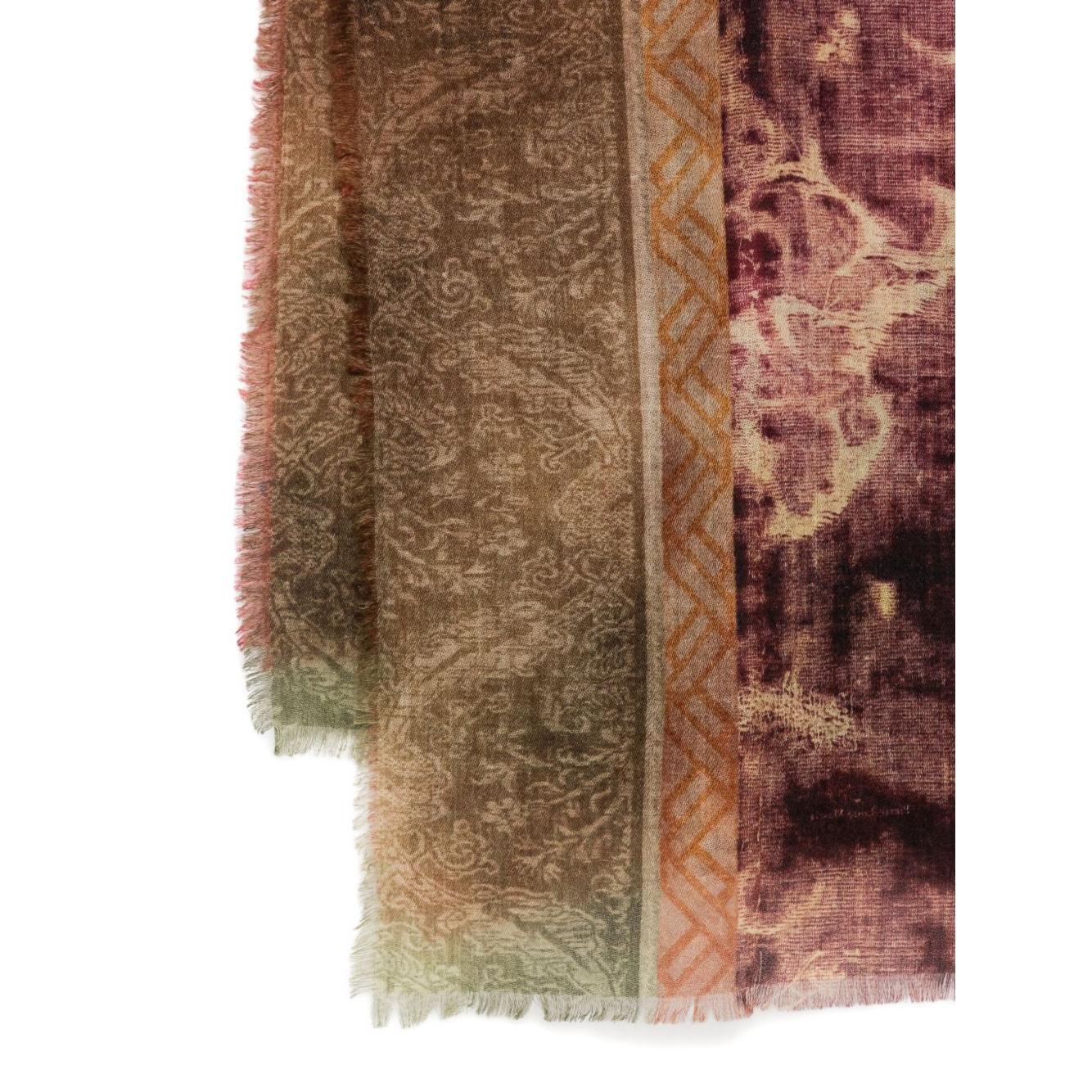 Pierre Louis Mascia Printed cashmere scarf EUCLIDE/S-135X195S101-21515631-AI25
