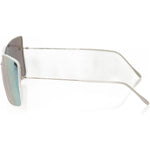 Frankie Morello Silver Metallic Women Sunglass Frankie Morello White Smoke