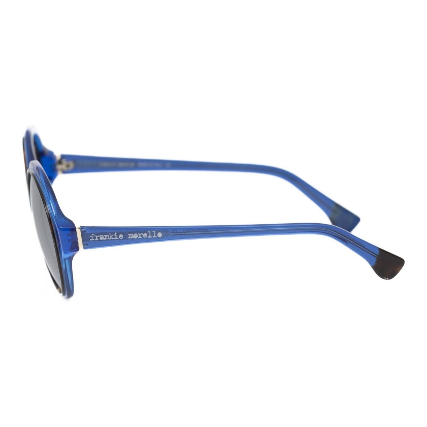 Frankie Morello Blue Acetate Women Sunglass Frankie Morello Slate Gray