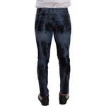 Dolce & Gabbana Italian Designer Skinny Slim Fit Jeans Dolce & Gabbana Dark Slate Gray