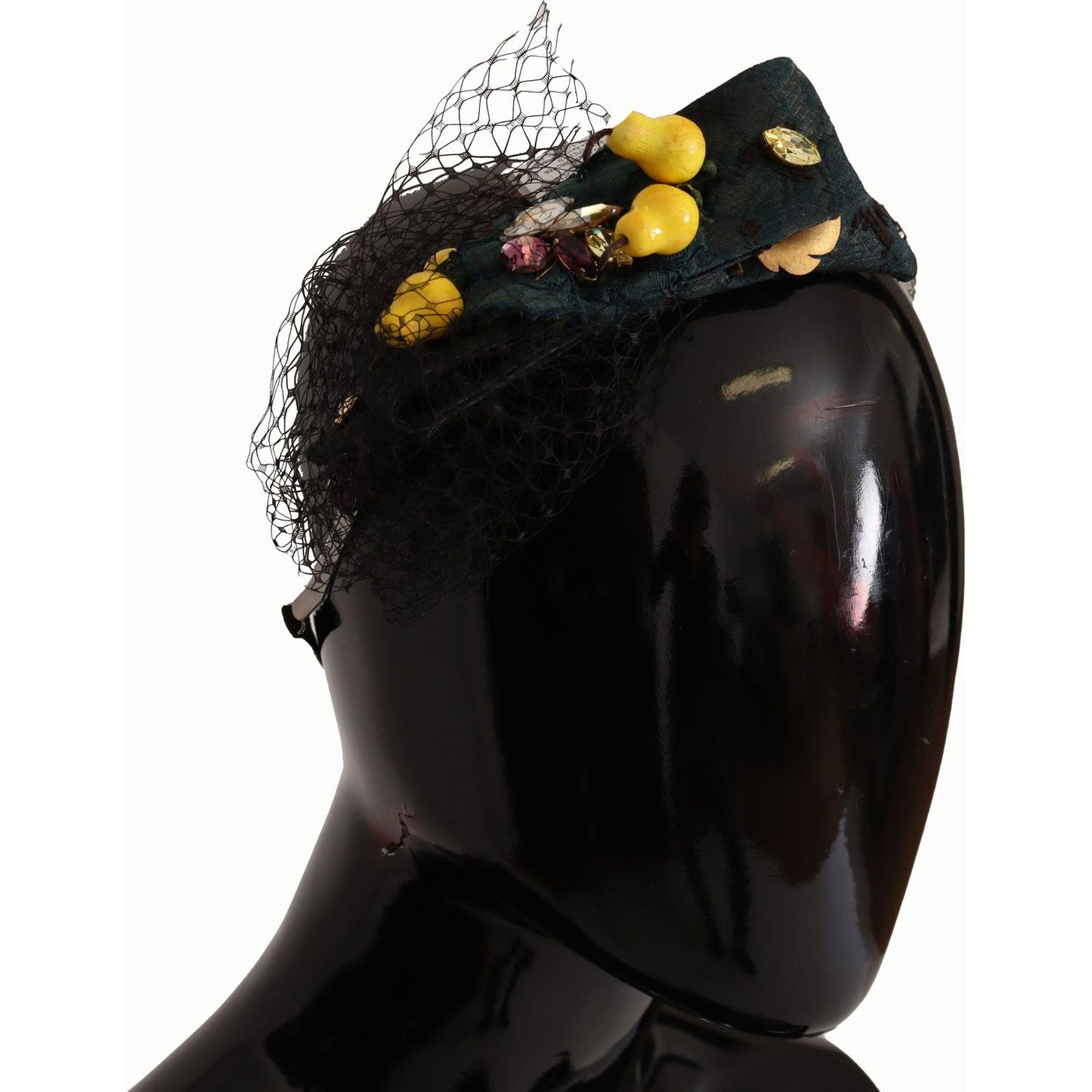 Dolce & Gabbana Charming Sicilian Lemon Crystal Headband Dolce & Gabbana Black