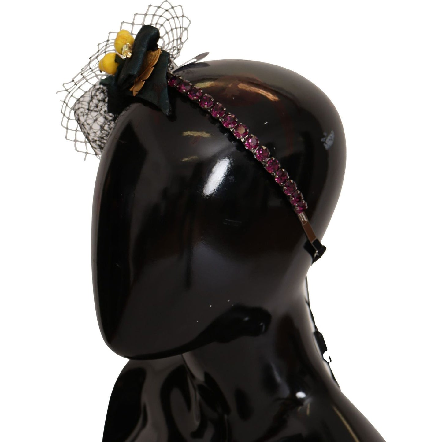Dolce & Gabbana Charming Sicilian Lemon Crystal Headband Dolce & Gabbana Black