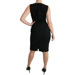 Dolce & Gabbana Black Lace Gown Bodycon Sheath Dress DR1951- 38