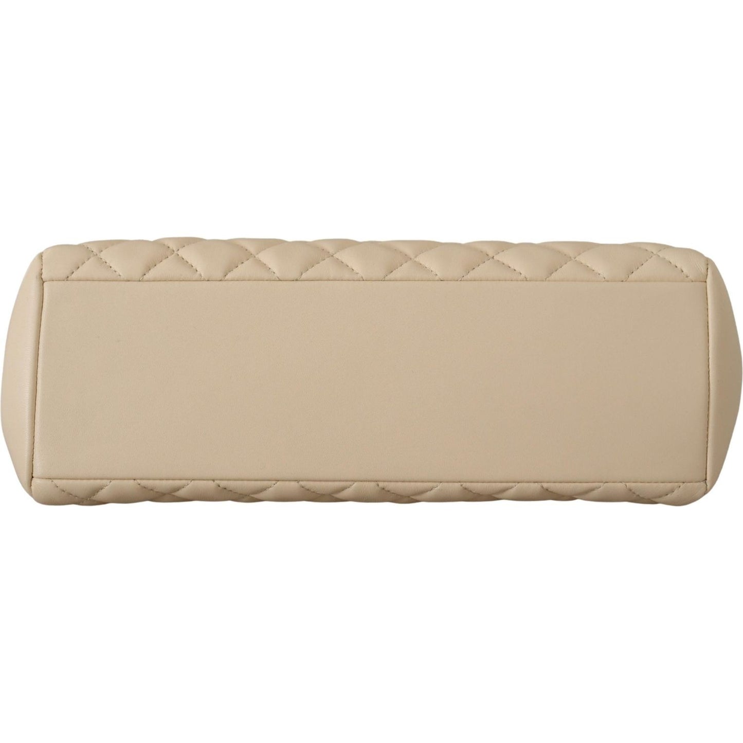 Versace Elegant Quilted Nappa Leather Tote Versace Tan