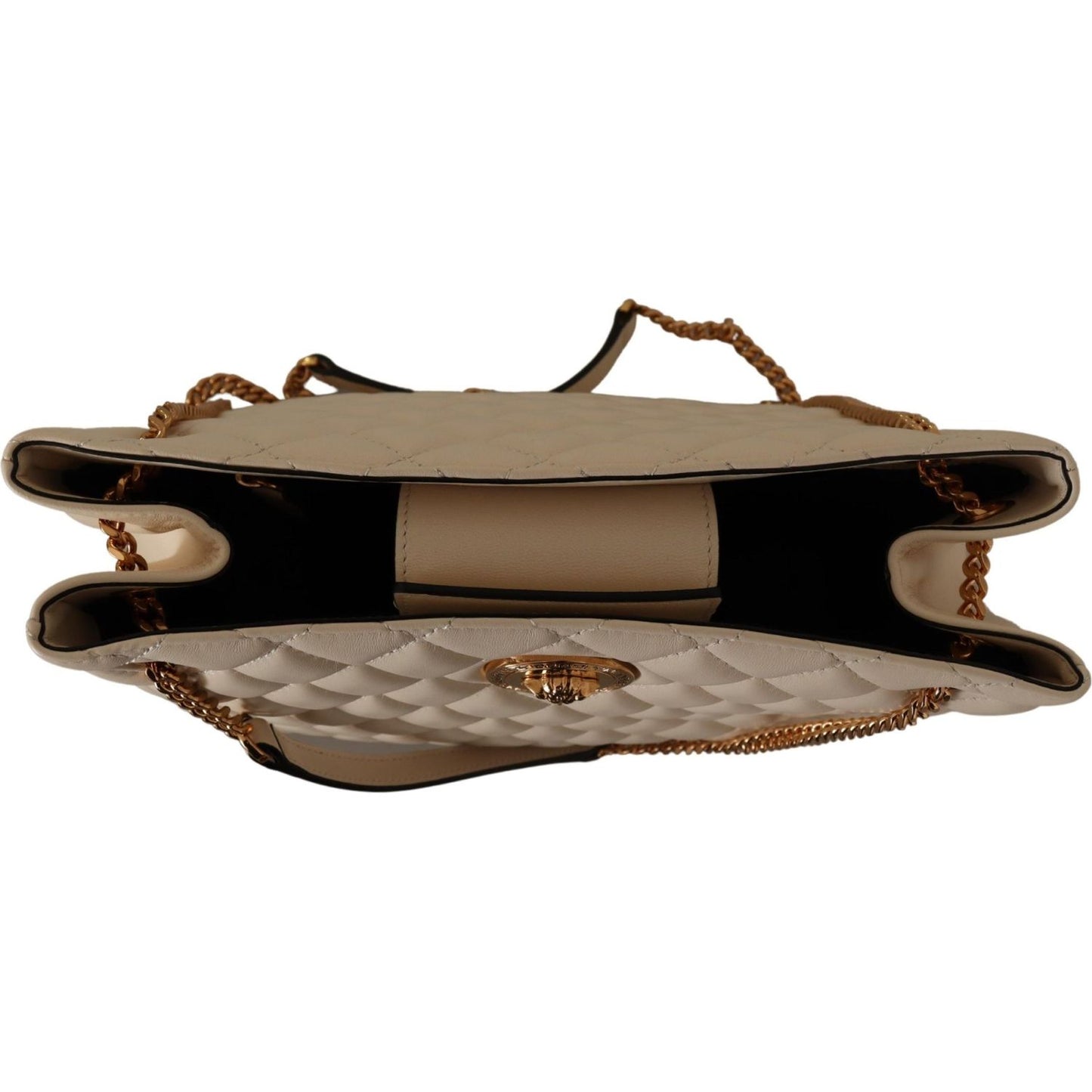 Versace Elegant Quilted Nappa Leather Tote Versace Dim Gray