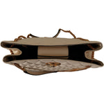 Versace Elegant Quilted Nappa Leather Tote Versace Dim Gray