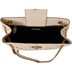 Versace Elegant Quilted Nappa Leather Tote Versace Black