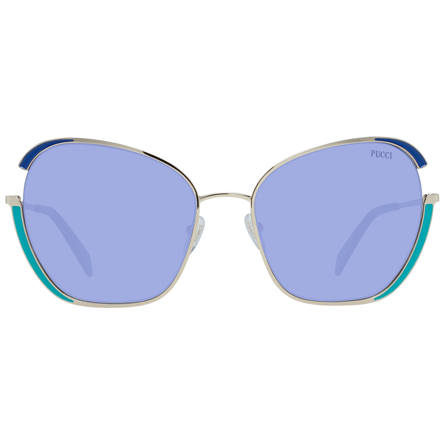 Emilio Pucci Gold Women Sunglasses Emilio Pucci Light Steel Blue