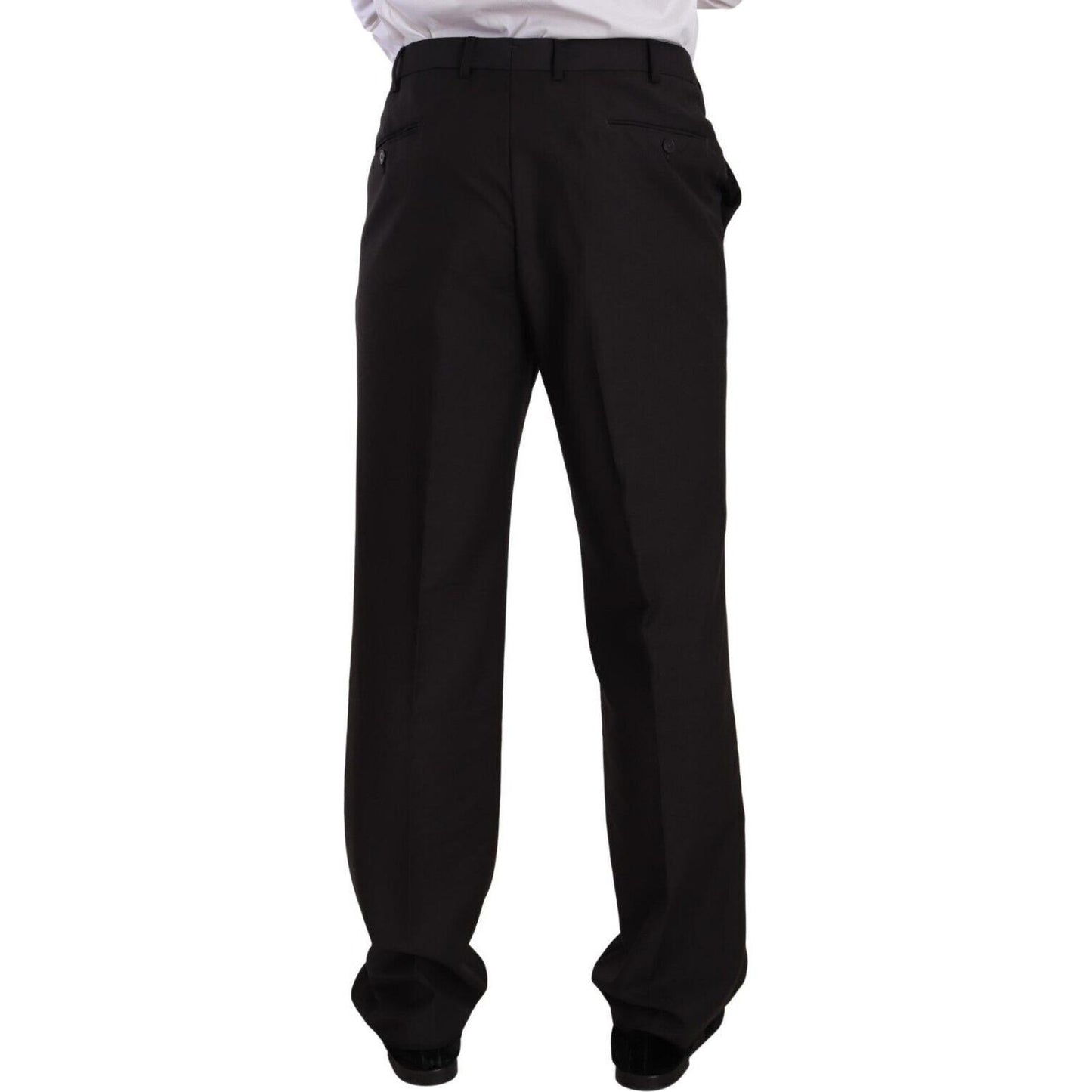 Domenico Tagliente Elegant Dark Grey Two-Piece Suit Domenico Tagliente Black