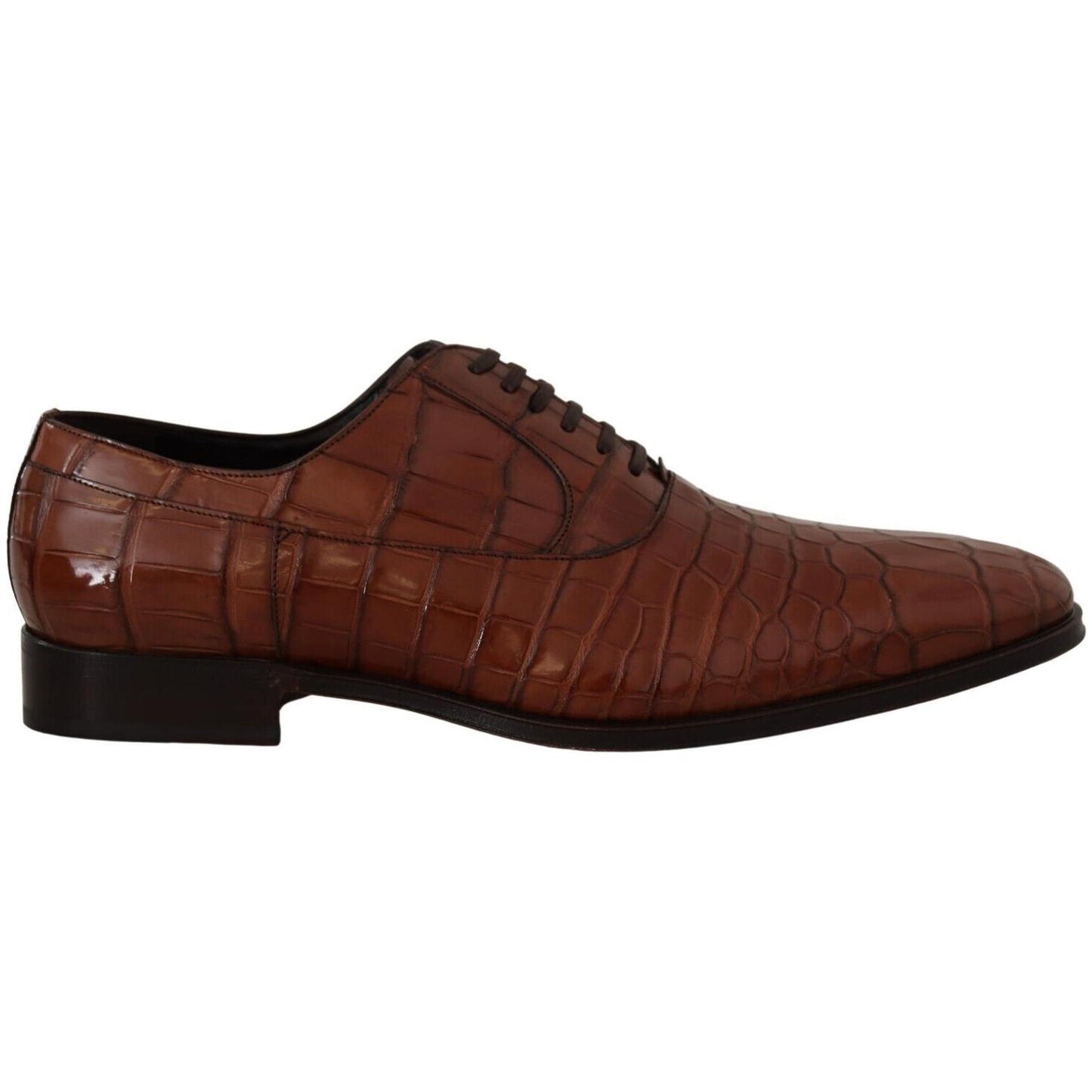 Dolce & Gabbana Elegant Exotic Crocodile Leather Formal Shoes Dolce & Gabbana Dark Slate Gray