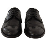 Dolce & Gabbana Exotic Leather Formal Lace-Up Shoes Dolce & Gabbana Black