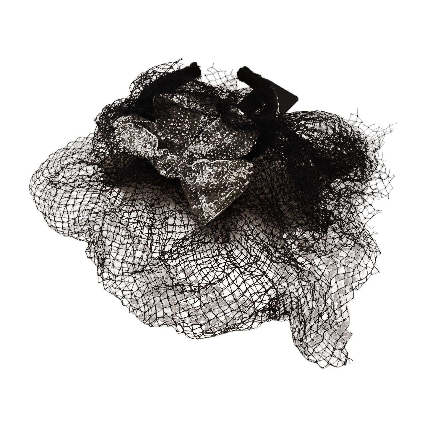 Dolce & Gabbana Glamorous Black Sequined Designer Diadem Dolce & Gabbana Dark Slate Gray