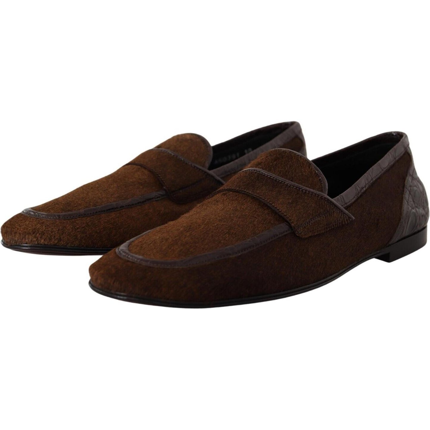Dolce & Gabbana Exquisite Exotic Leather Loafers Dolce & Gabbana Black