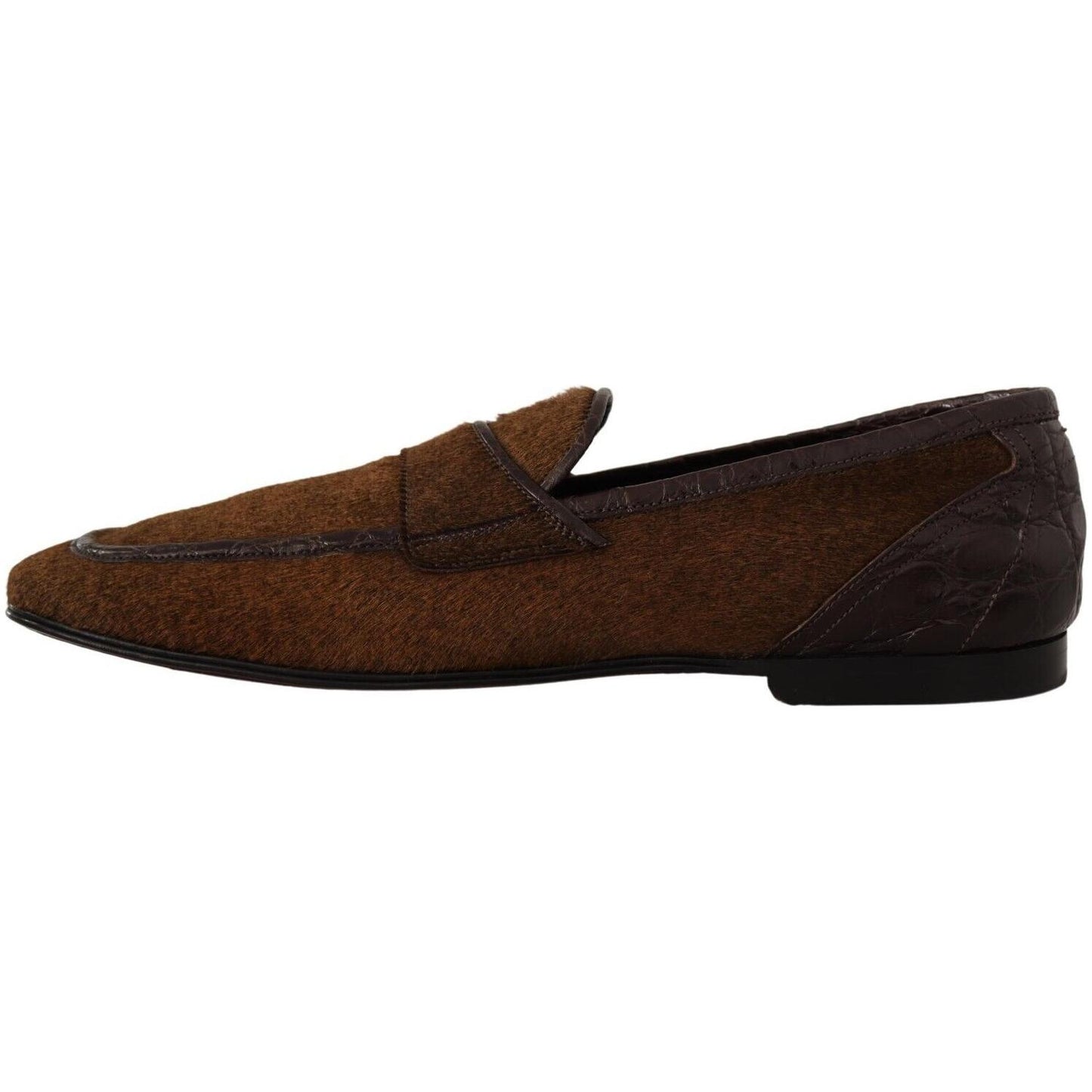 Dolce & Gabbana Exquisite Exotic Leather Loafers Dolce & Gabbana Black