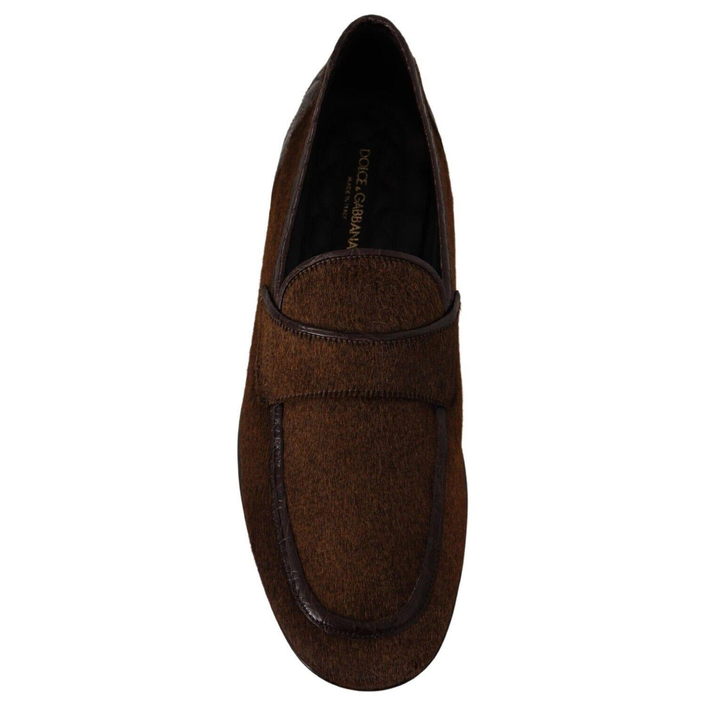 Dolce & Gabbana Exquisite Exotic Leather Loafers Dolce & Gabbana Black