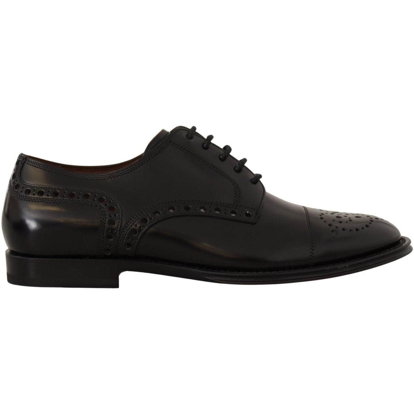 Dolce & Gabbana Elegant Wingtip Oxford Formal Shoes Dolce & Gabbana Black