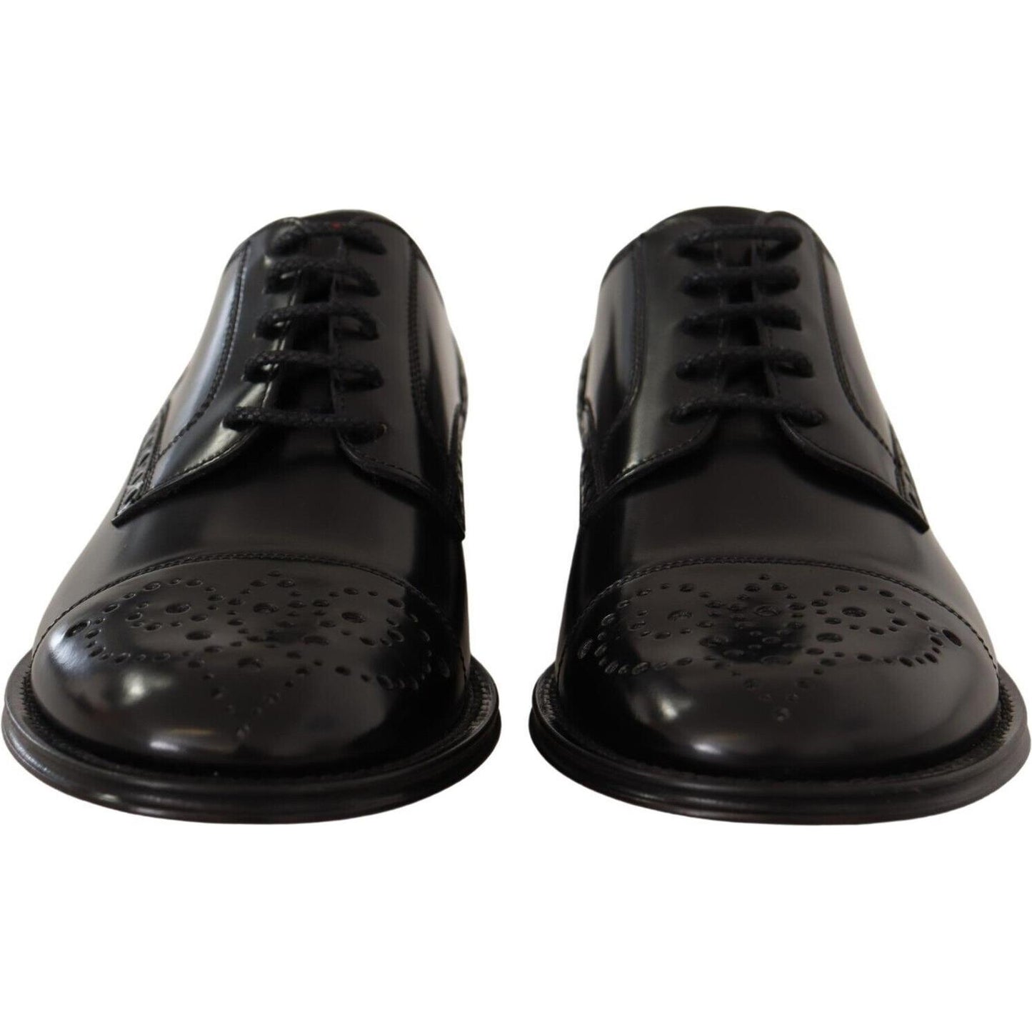 Dolce & Gabbana Elegant Wingtip Oxford Formal Shoes Dolce & Gabbana Black