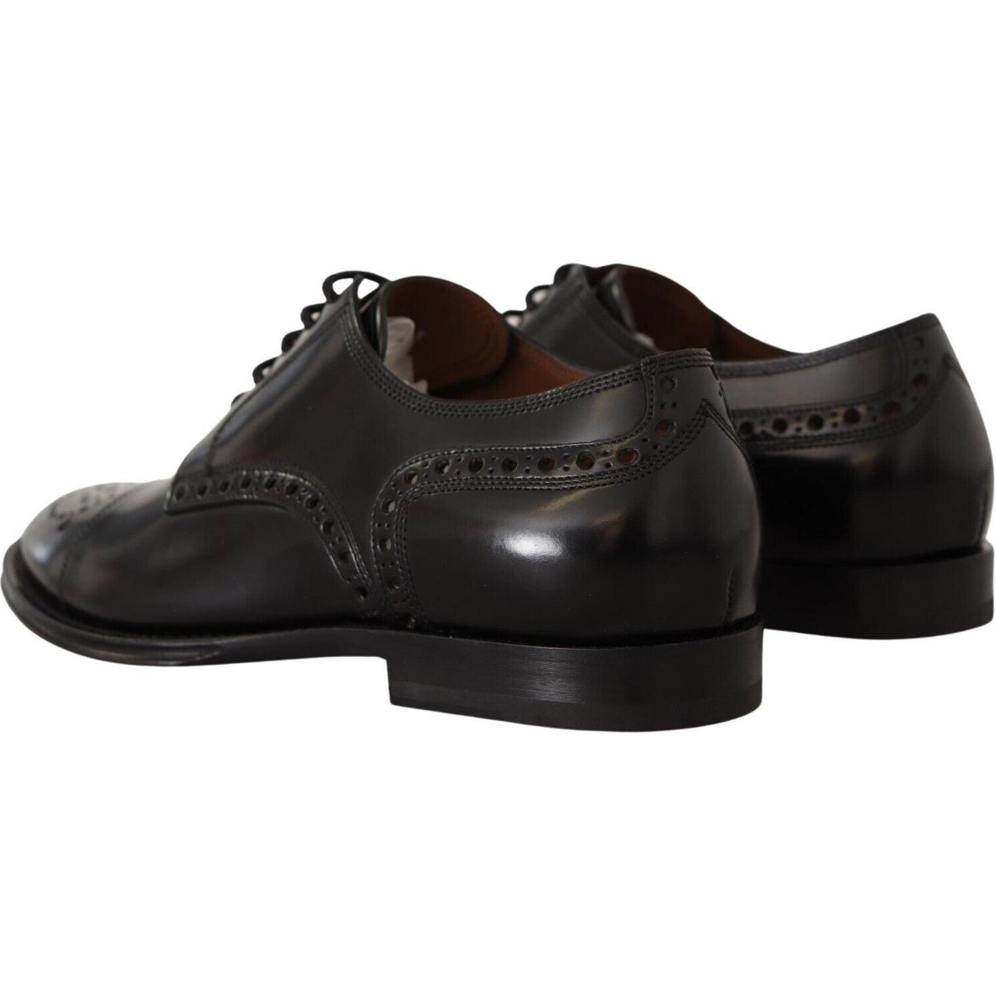 Dolce & Gabbana Elegant Wingtip Oxford Formal Shoes Dolce & Gabbana Black