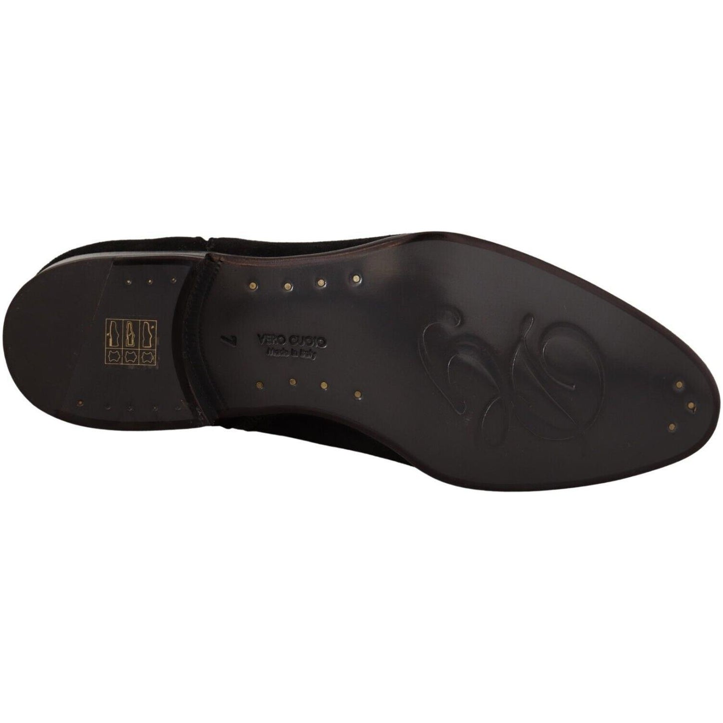 Dolce & Gabbana Elegant Suede Leather Chelsea Boots Dolce & Gabbana Dark Slate Gray