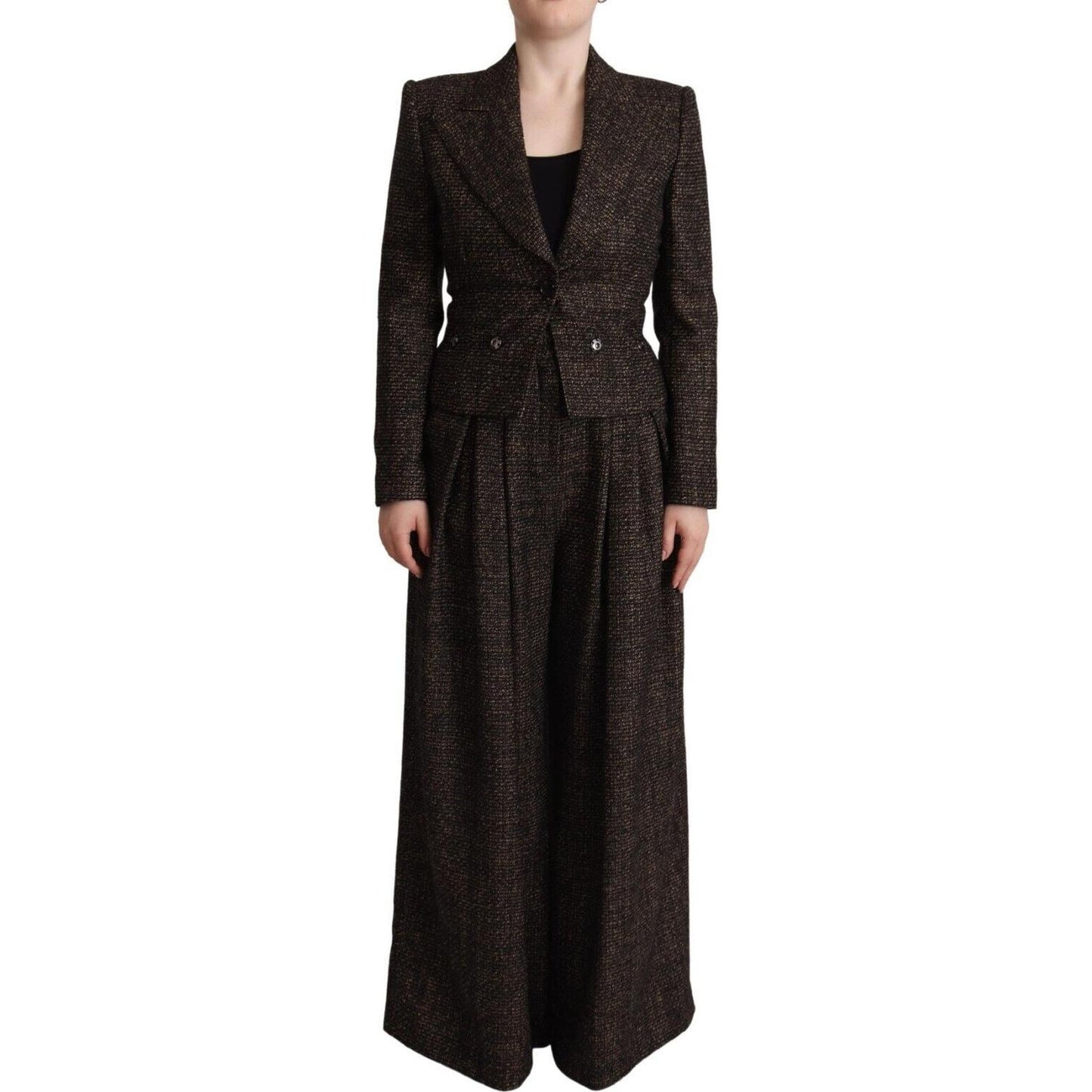 Dolce & Gabbana Chic Wool Blend Suit Set Dolce & Gabbana Black
