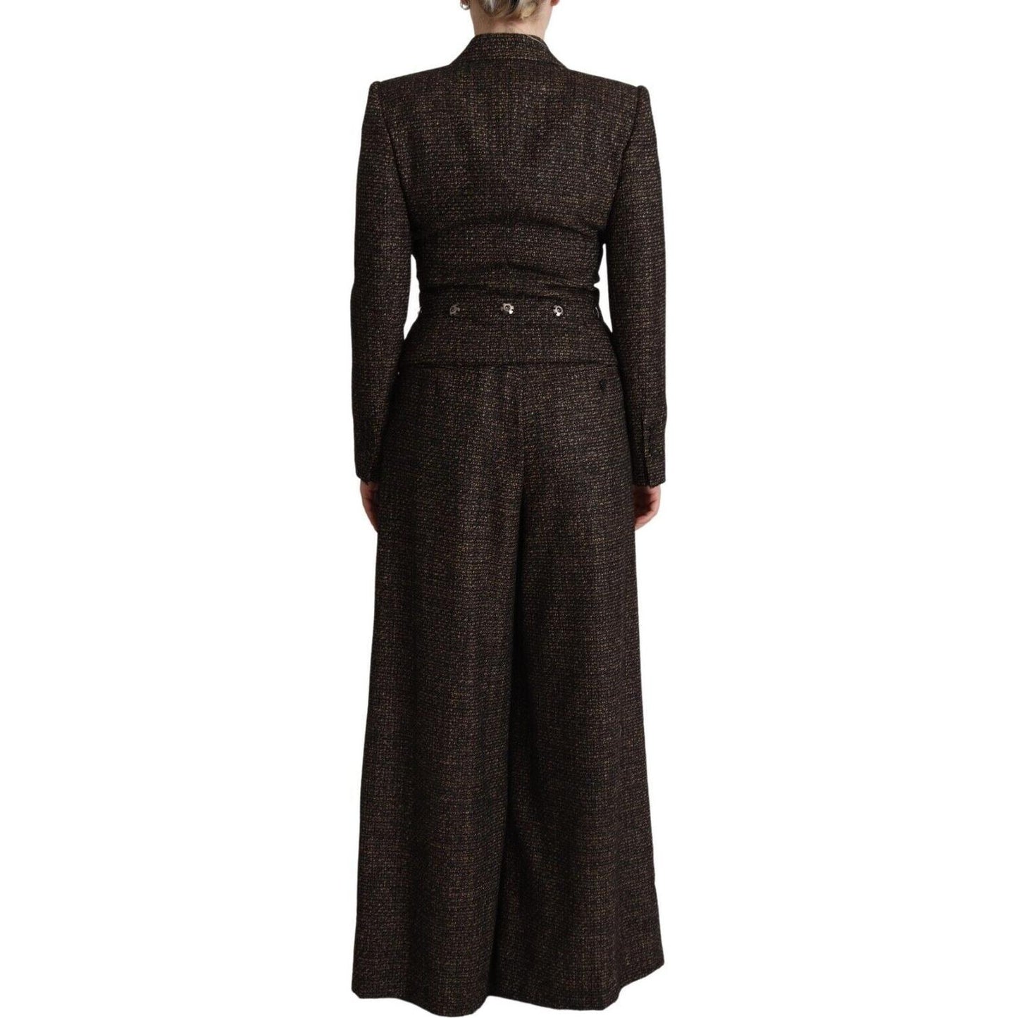 Dolce & Gabbana Chic Wool Blend Suit Set Dolce & Gabbana Black
