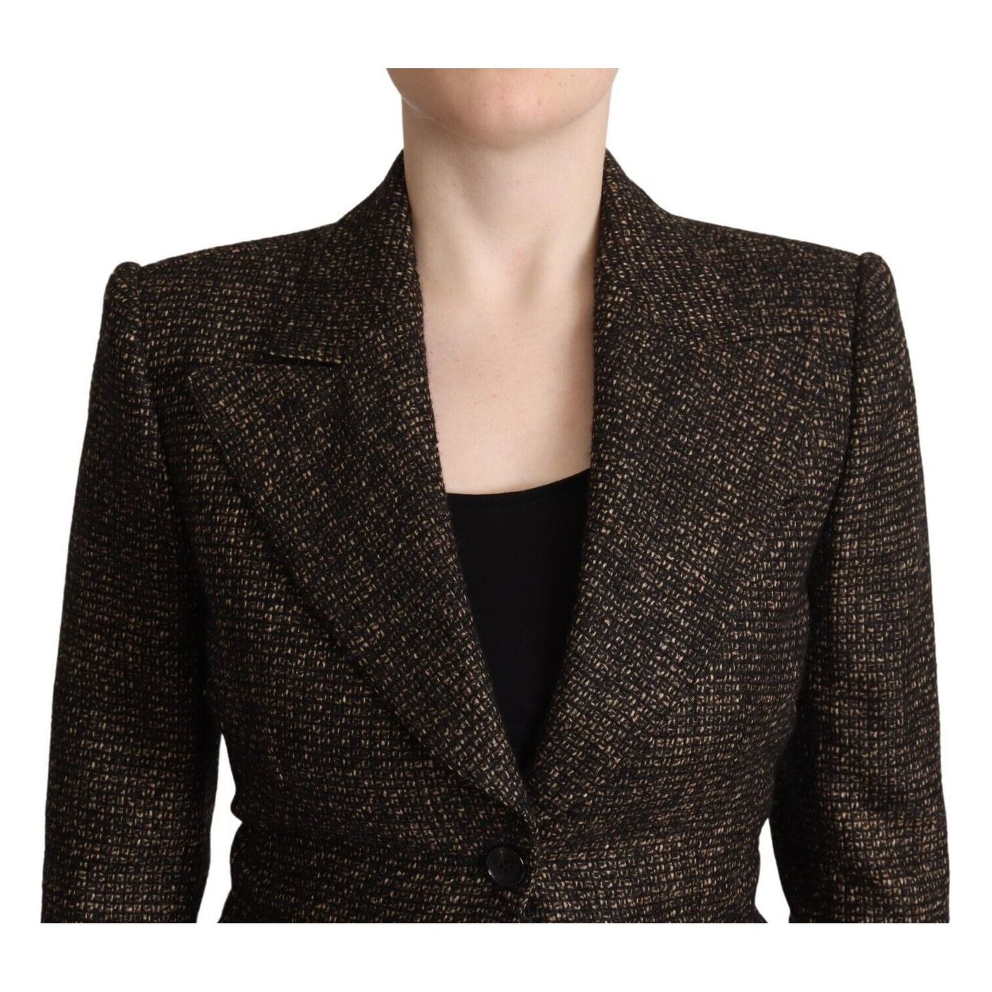 Dolce & Gabbana Chic Wool Blend Suit Set Dolce & Gabbana Black