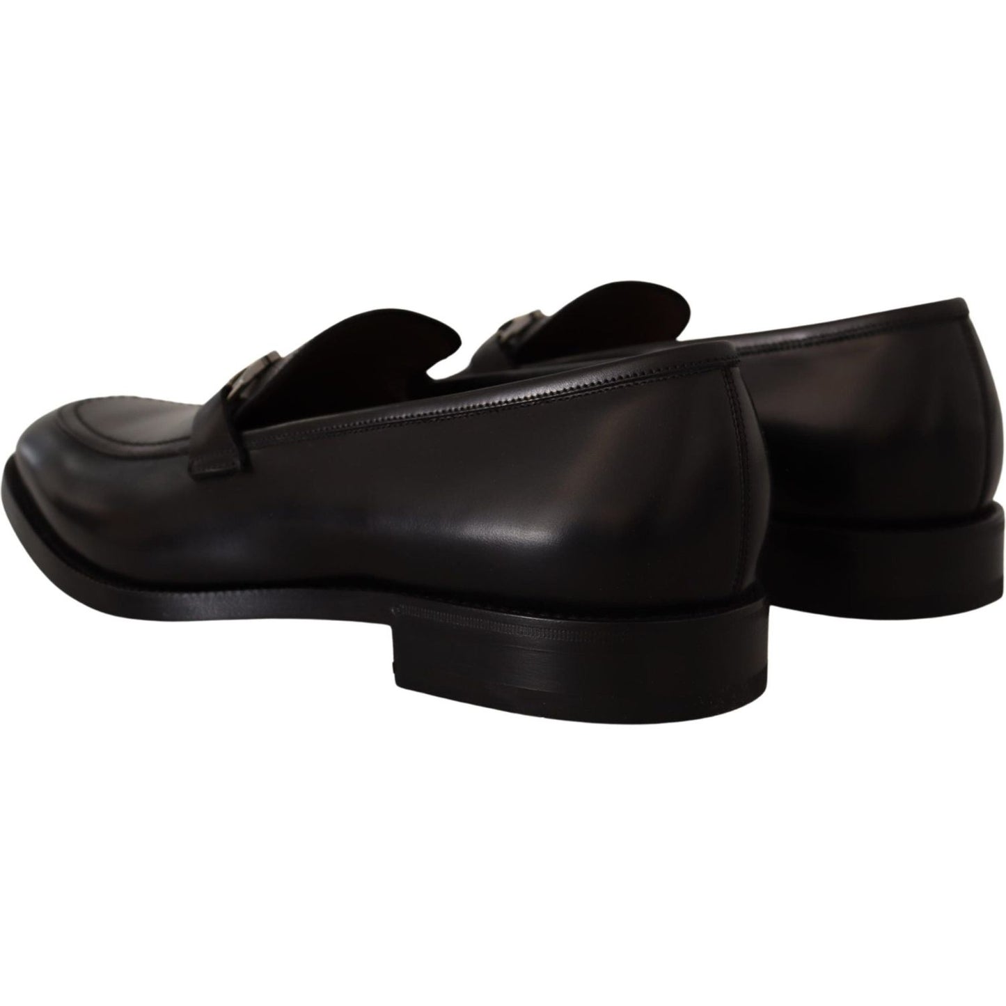 Salvatore Ferragamo Suave Black Leather Gancio Bit Loafers Dress Shoes Salvatore Ferragamo Black