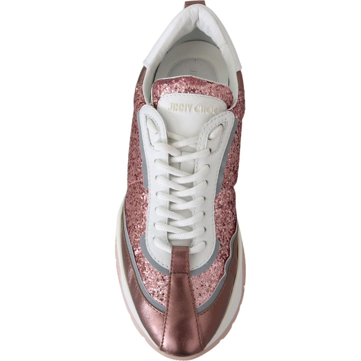 Jimmy Choo Candyfloss Glitter Sneaker Euphoria Jimmy Choo Gray