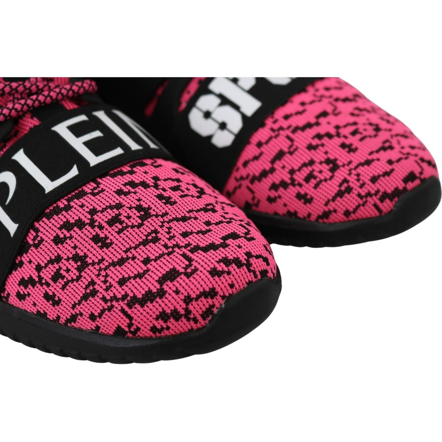 Plein Sport Chic Pink Blush Athletic Sneakers Plein Sport Pale Violet Red