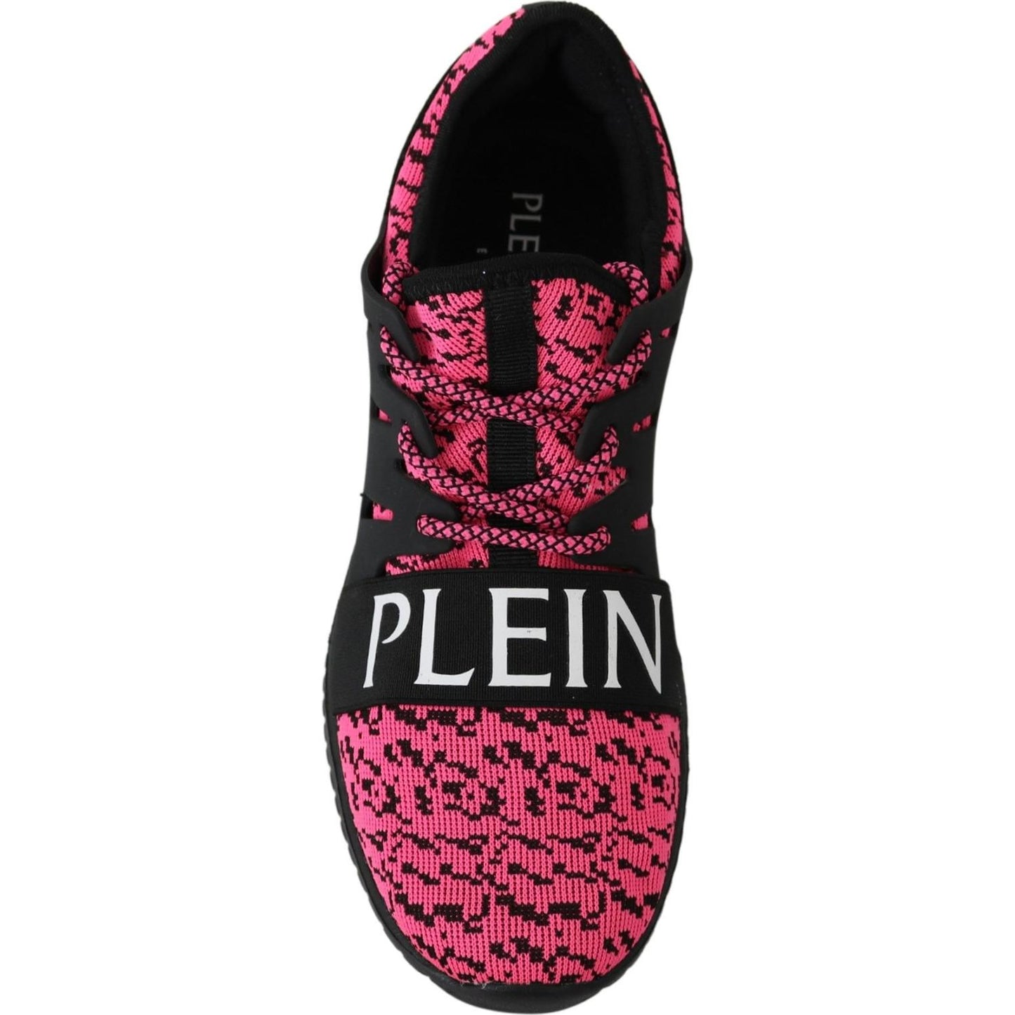 Plein Sport Chic Pink Blush Athletic Sneakers Plein Sport Black