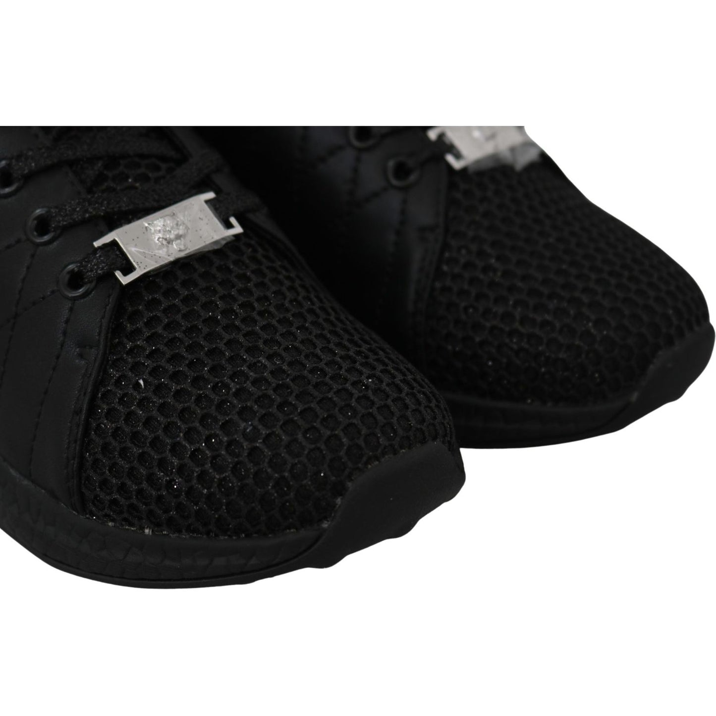 Plein Sport Exquisite Black Runner Gisella Sports Sneakers Plein Sport Black