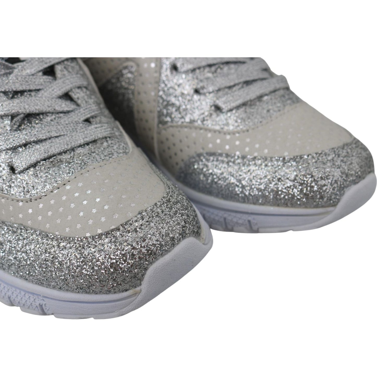Plein Sport Chic Silver Runner Jasmines Sneakers Plein Sport Light Slate Gray