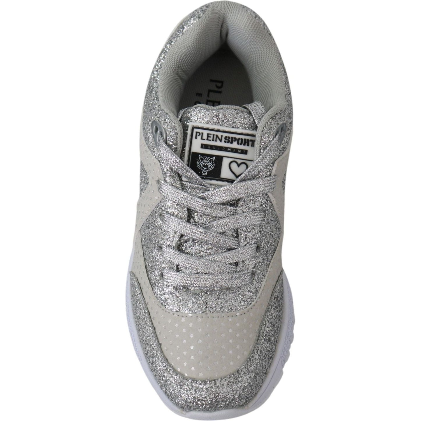 Plein Sport Chic Silver Runner Jasmines Sneakers Plein Sport Light Slate Gray