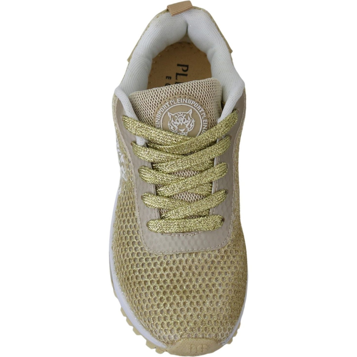 Plein Sport Exquisite Gold Polyester Sport Sneakers Plein Sport Slate Gray