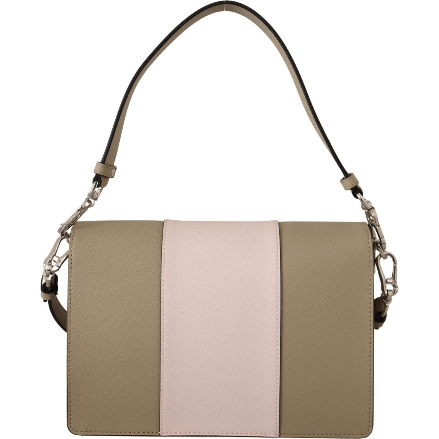 Karl Lagerfeld Chic Sage Shoulder Bag with Dual Straps Karl Lagerfeld Rosy Brown