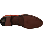 Dolce & Gabbana Exquisite Exotic Croc Leather Lace-Up Dress Shoes Dolce & Gabbana Dark Slate Gray