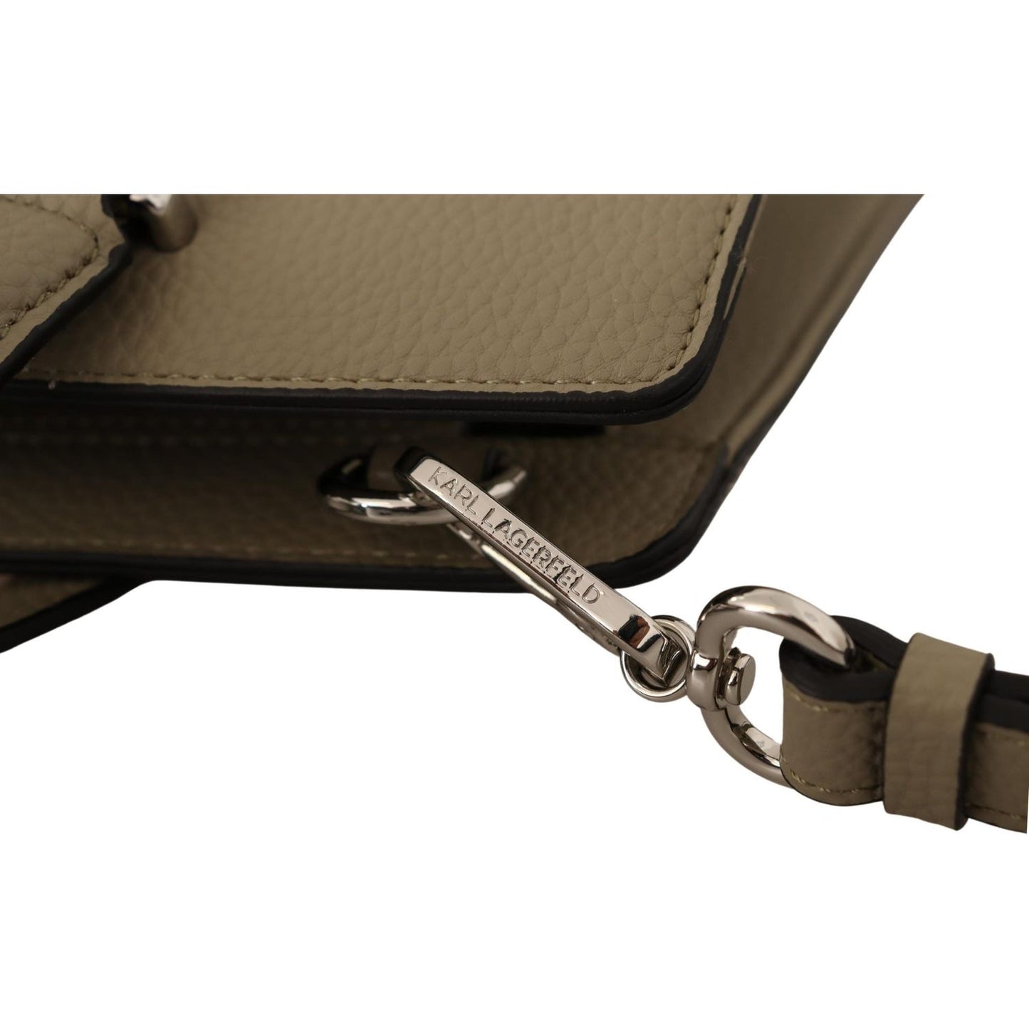 Karl Lagerfeld Enchanting Sage Green Leather Tote Karl Lagerfeld Dark Slate Gray
