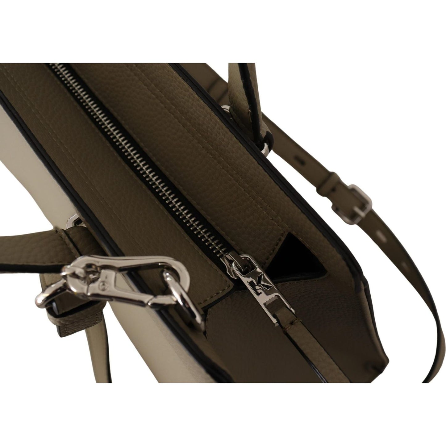 Karl Lagerfeld Enchanting Sage Green Leather Tote Karl Lagerfeld Dark Slate Gray