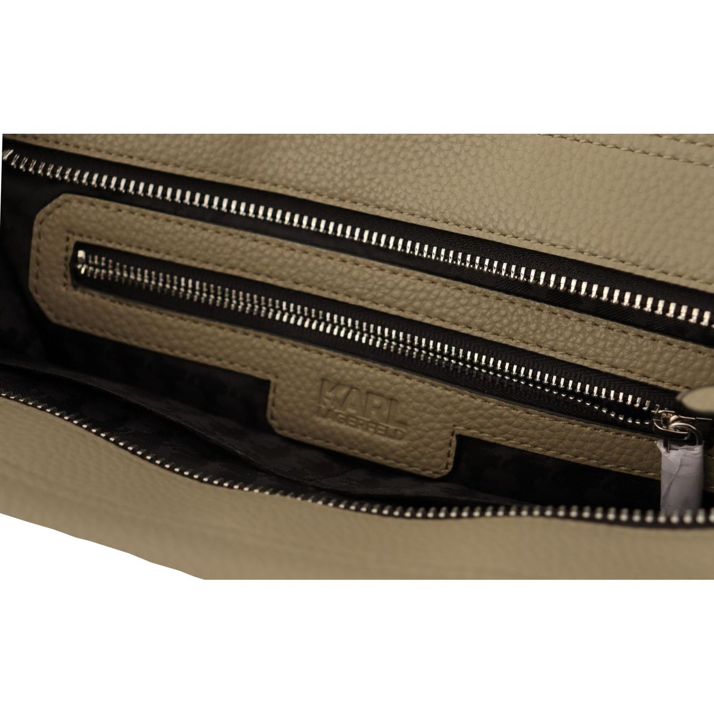 Karl Lagerfeld Enchanting Sage Green Leather Tote Karl Lagerfeld Dim Gray