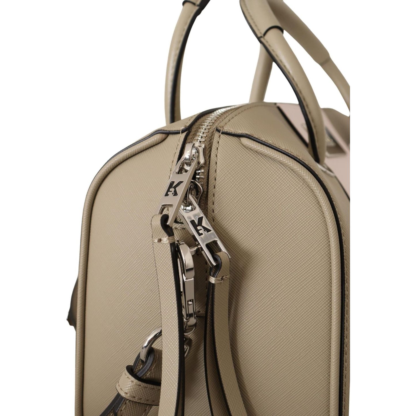 Karl Lagerfeld Elegant Green Shoulder Handbag Karl Lagerfeld Rosy Brown