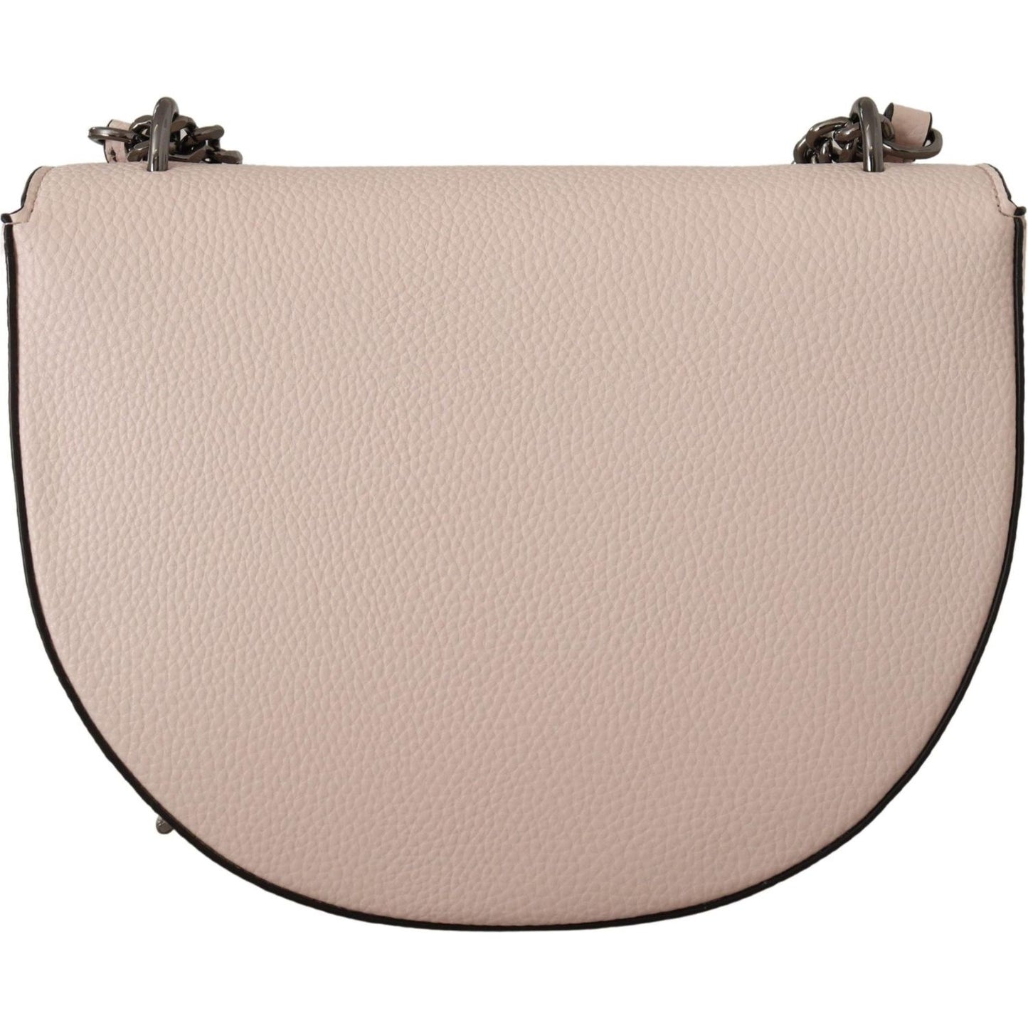 Karl Lagerfeld Elegant Mauve Light Pink Leather Shoulder Bag Karl Lagerfeld Gray