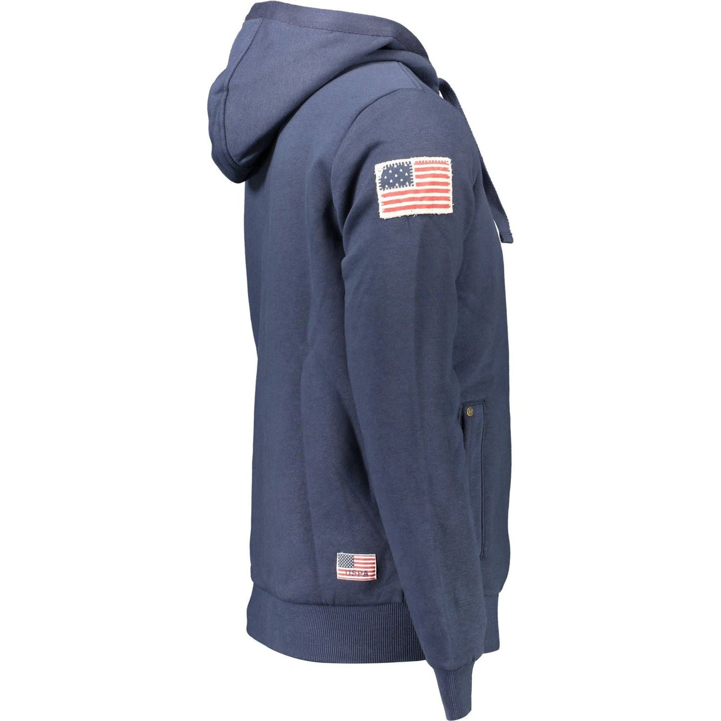 U.S. POLO ASSN. Blue Cotton Men Sweater