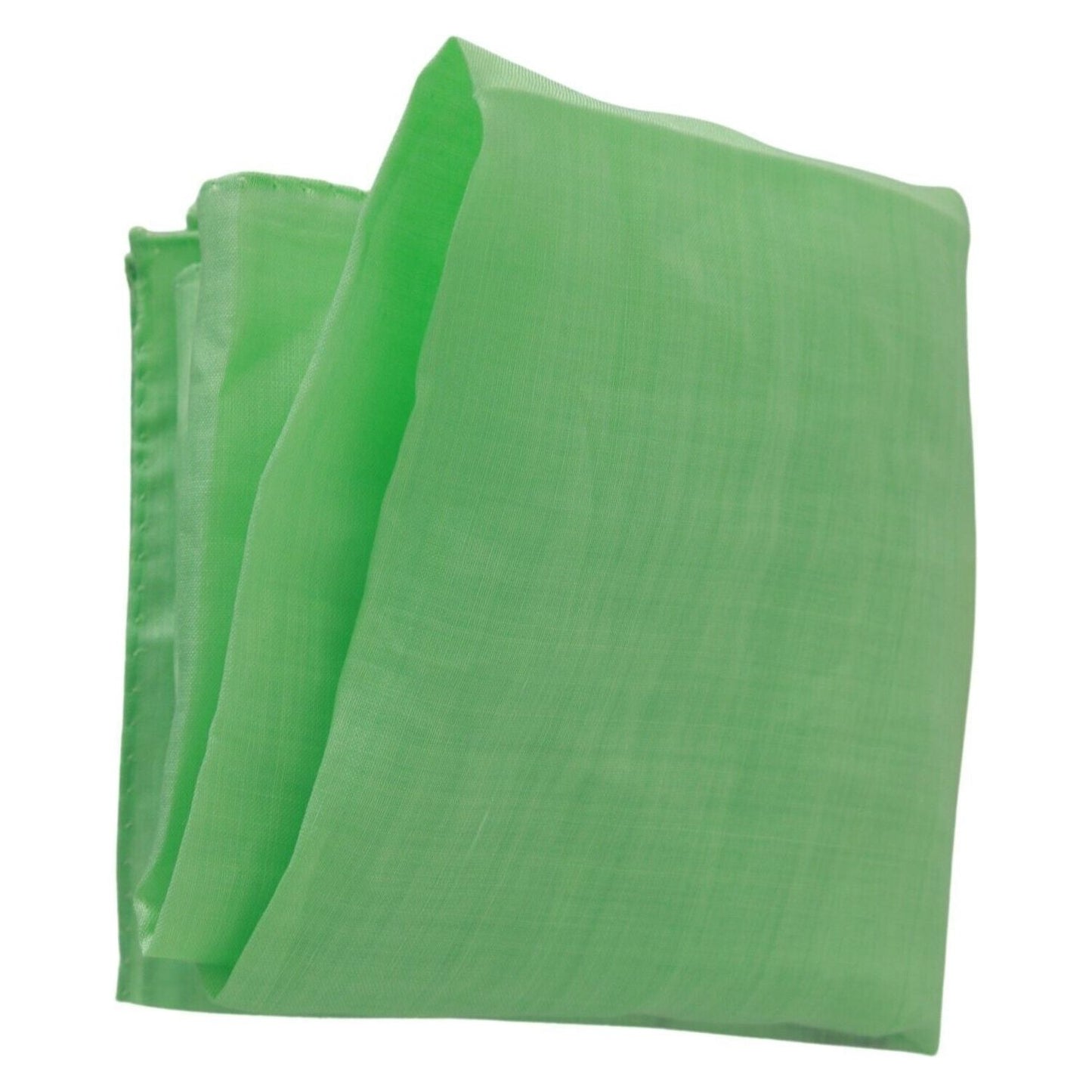 Versace Elegant Apple Green Linen Scarf Versace Medium Sea Green