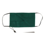 Dolce & Gabbana Emerald Silk Pleated Face Mask Dolce & Gabbana Dark Slate Gray