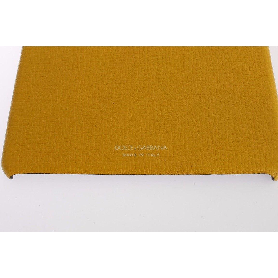 Dolce & Gabbana Chic Yellow Leather Tablet Case Dolce & Gabbana Light Gray
