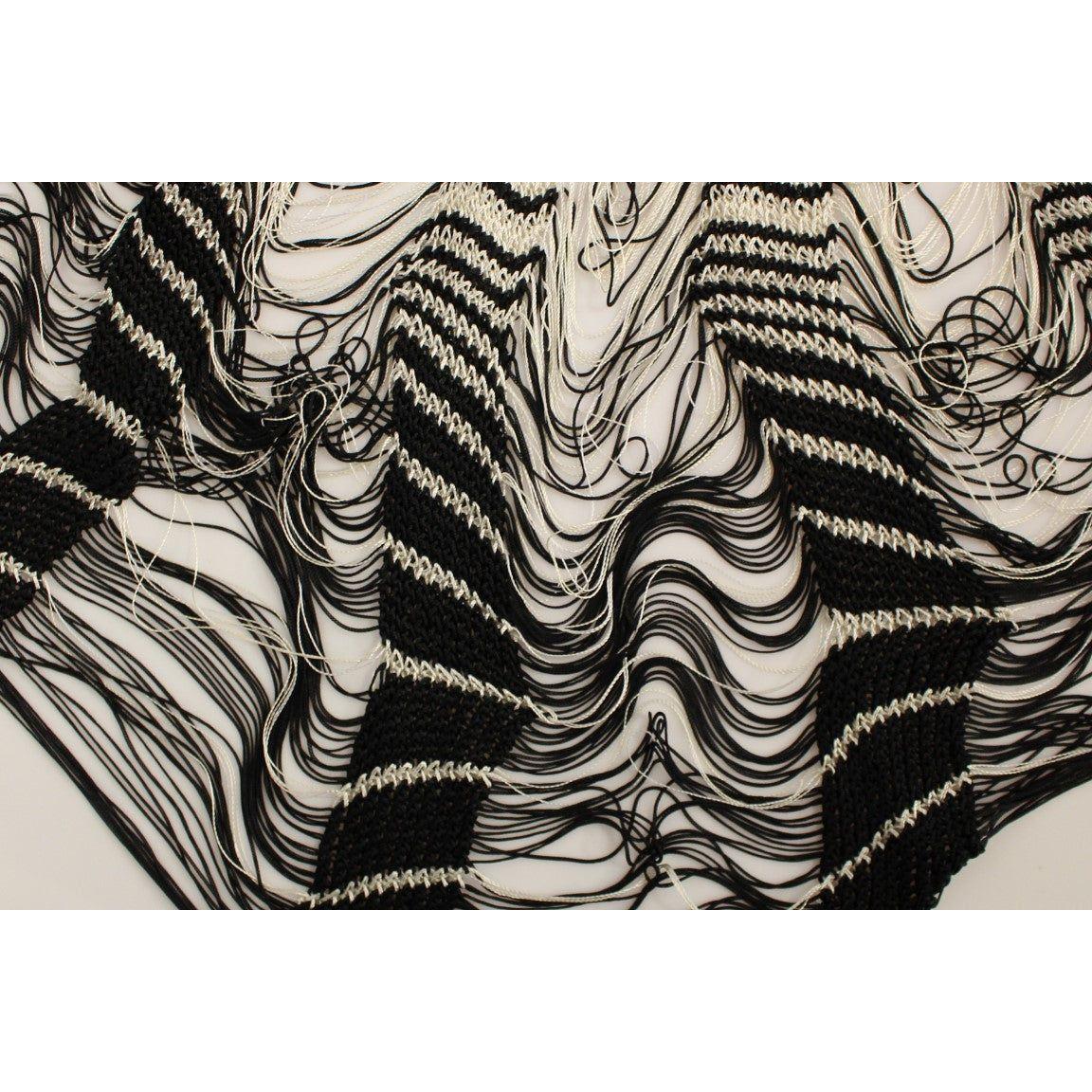 Alice Palmer Chic Black & White Knitted Skirt Alice Palmer Gray