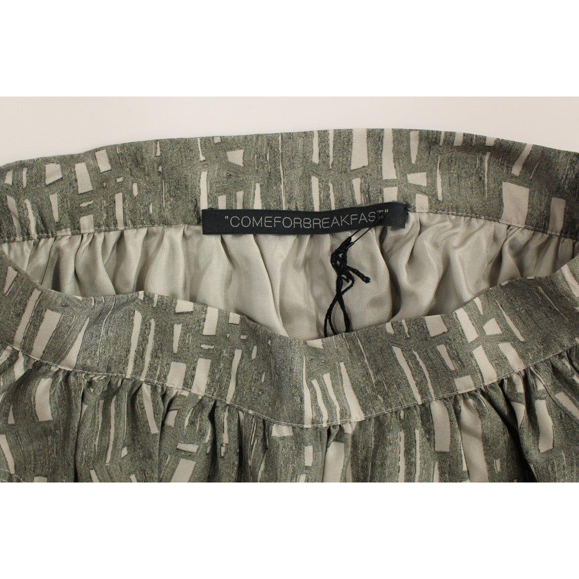 Comeforbreakfast Chic Gray Pleated Mini Skirt Comeforbreakfast Dim Gray