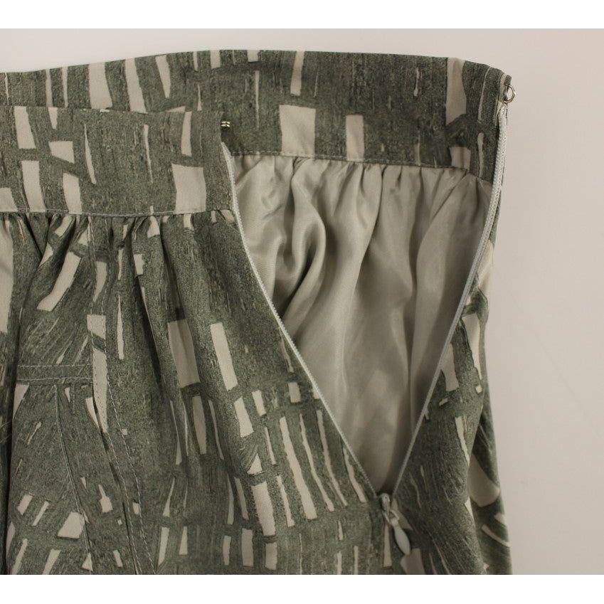 Comeforbreakfast Chic Gray Pleated Mini Skirt Comeforbreakfast Dark Olive Green