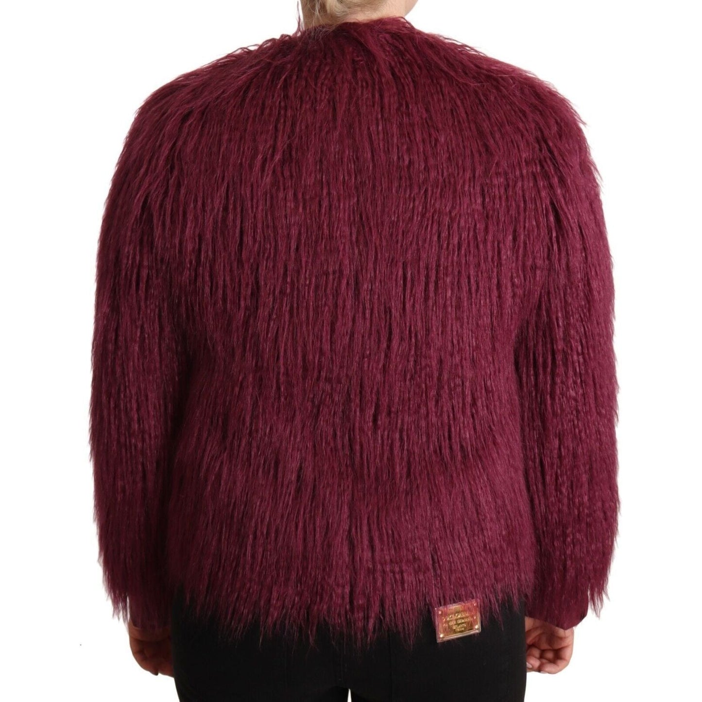 Patrizia Pepe Bordeaux Chic Pullover Jacket Patrizia Pepe Dark Red