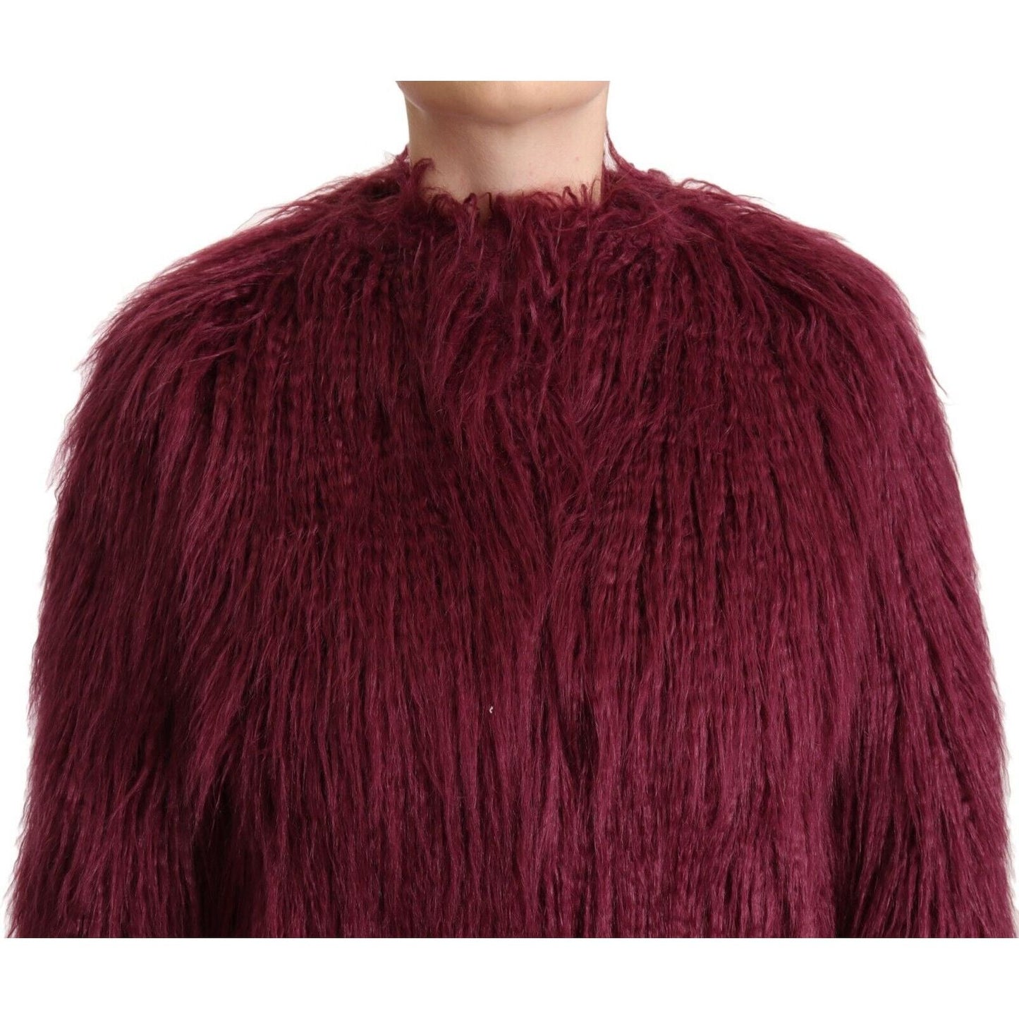 Patrizia Pepe Bordeaux Chic Pullover Jacket Patrizia Pepe Dark Red